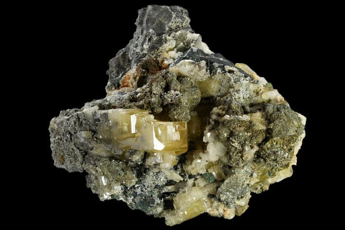 Marcasite, Tabular Barite and Quartz Association - Morocco #117509